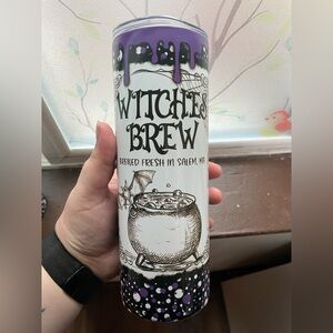 Hand crafted Glow in the dark Witches Brew Tumbler
